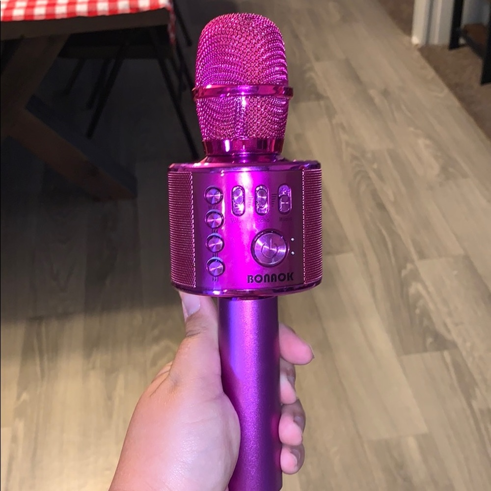 Pink Kids Karaoke Microphone